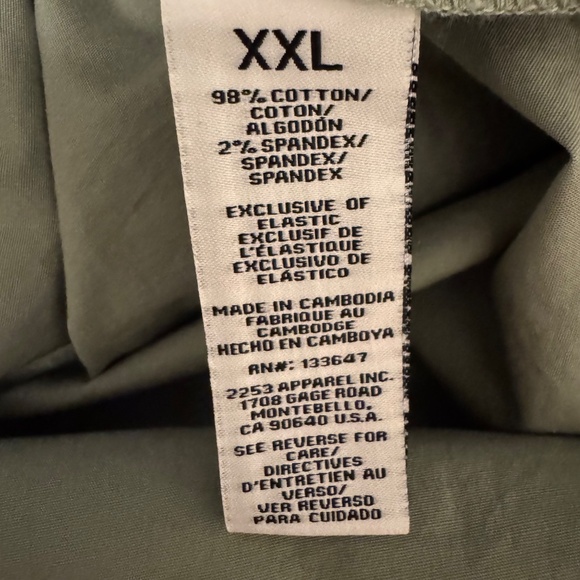 green romper short size xxl buttons down pocket both side with collar - Picture 3 of 7